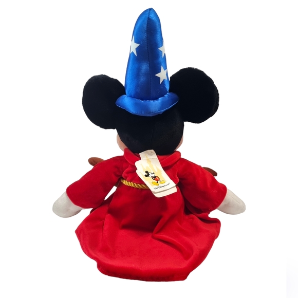 Large Disney World Sorcerer Mickey Mouse 20" Plush Stuffed Animal - Picture 7 of 9